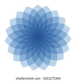 Vector abstract flower.