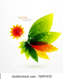 Vector abstract flower