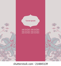 vector abstract flower background