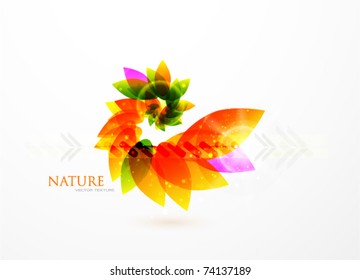 Vector abstract flower background