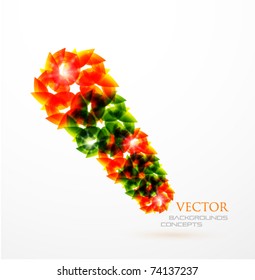 Vector abstract flower background