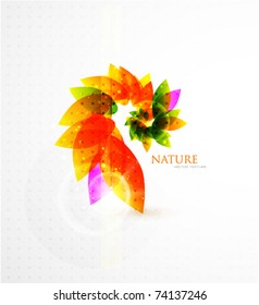 Vector abstract flower background