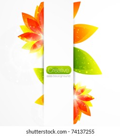 Vector abstract flower background