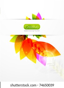 Vector abstract flower background