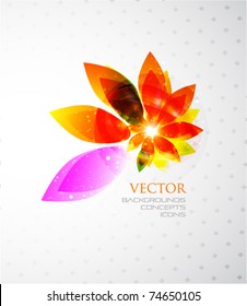 Vector abstract flower background
