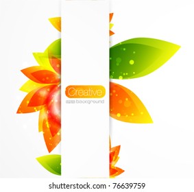 Vector abstract flower background