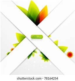 Vector abstract flower background