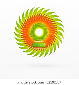 Vector abstract flower background