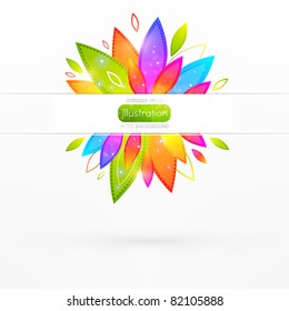 Vector abstract flower background