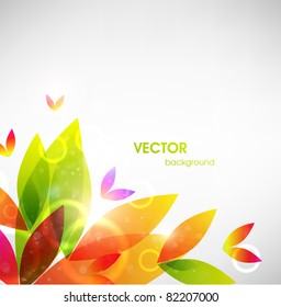 Vector abstract flower background