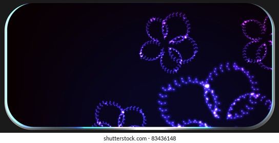 Vector abstract flower background