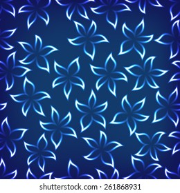 Vector abstract flower background. Vector illustration