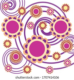  vector abstract flower background ornate