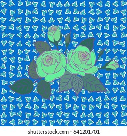 Vector abstract flower background. Pretty varicolored floral print. Motley seamless pattern.