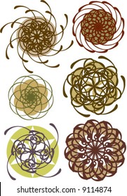 Vector Abstract Flower design pattern.