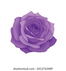 Ilustración de fondo de color morado del elemento de flor abstracto vectorial.