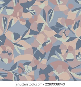 Ilustración de flor abstracta vectorial patrón de repetición transparente