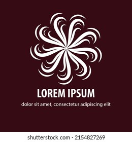 Vector abstract  flower logo icon