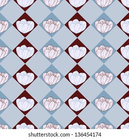 vector abstract flower pattern background