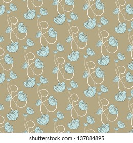 vector abstract flower pattern background
