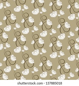 vector abstract flower pattern background