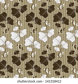 vector abstract flower pattern background