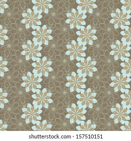 vector abstract flower pattern background