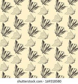 vector abstract flower pattern background