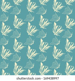 vector abstract flower pattern background