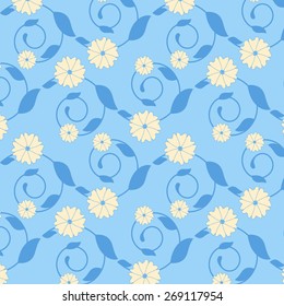vector abstract flower pattern background