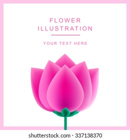 Vector abstract flower rose