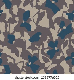Vector abstract flower seamless pattern digital artwork