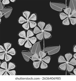 Vector - abstract flowers bouquet with leaves.