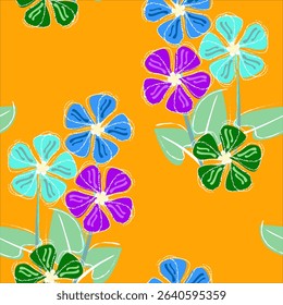 Vector - abstract flowers bouquet with leaves.