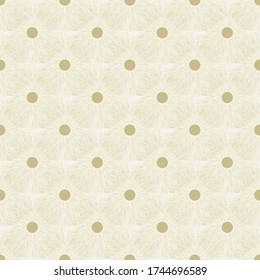 Flores abstractas vectoriales en oro amarillo sobre fondo blanco patrón de repetición sin problemas. Antecedentes para textiles, tarjetas, manufactura, papel pintado, envoltura de regalo y reserva de chatarra.