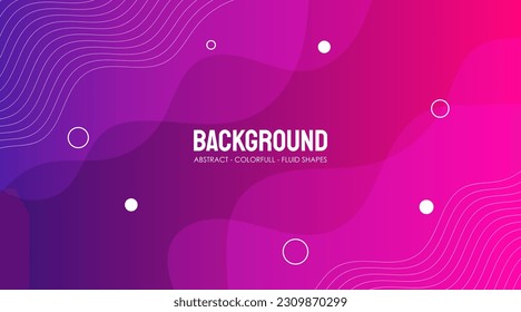 Vector Abstract Fluid Colorful Geometric Background