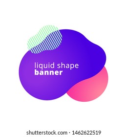 Vector Abstract fluid or liquid banner. Colorful gradient liquid banner for minimal banner,logo,social post. Abstract Background. Eps10 Vector.
