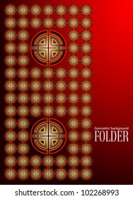 Vector abstract folder design