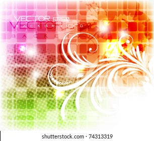 vector abstract foliage design