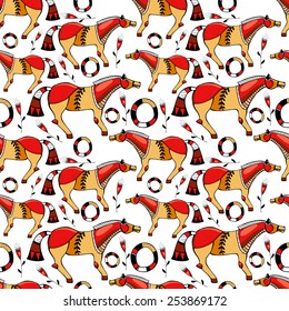  Vector abstract folk pattern