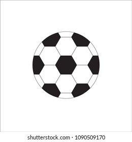 Vector Abstract Foot Ball Icon Over White.