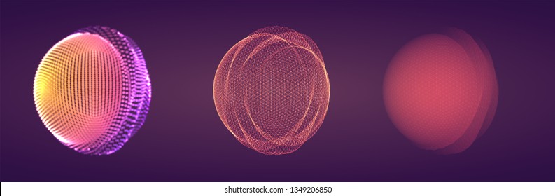 Vector abstract form. bright colors and highlights. neon rainbow.