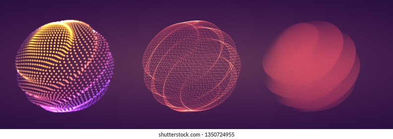 Vector abstract form. bright colors and highlights. neon rainbow.