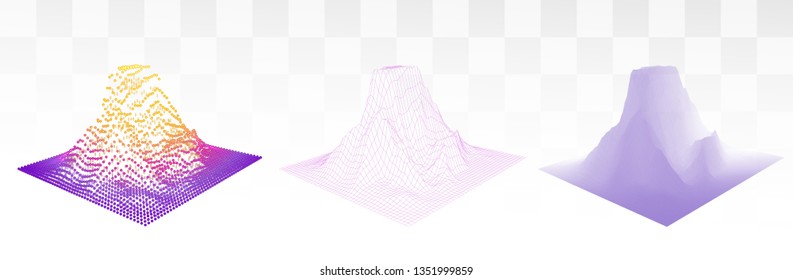 Vector abstract form. bright colors and highlights. neon rainbow.