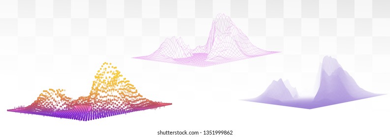 Vector abstract form. bright colors and highlights. neon rainbow.