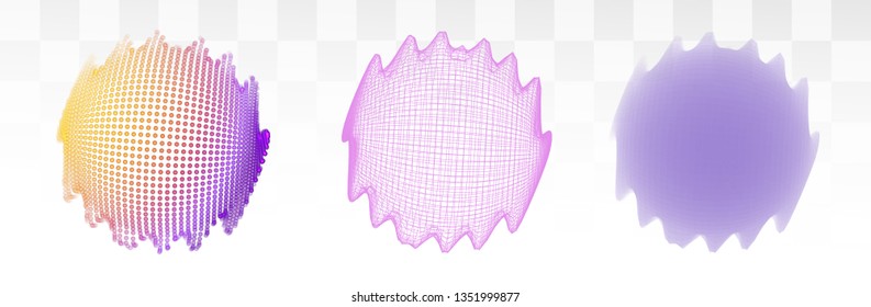 Vector abstract form. bright colors and highlights. neon rainbow.