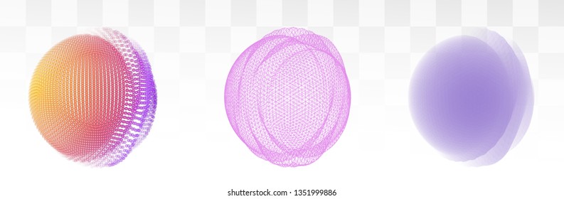 Vector abstract form. bright colors and highlights. neon rainbow.