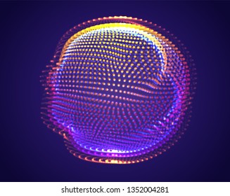 Vector abstract form. bright colors and highlights. neon rainbow.