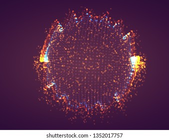 Vector abstract form. bright colors and highlights. neon rainbow.
