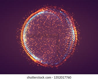Vector abstract form. bright colors and highlights. neon rainbow.